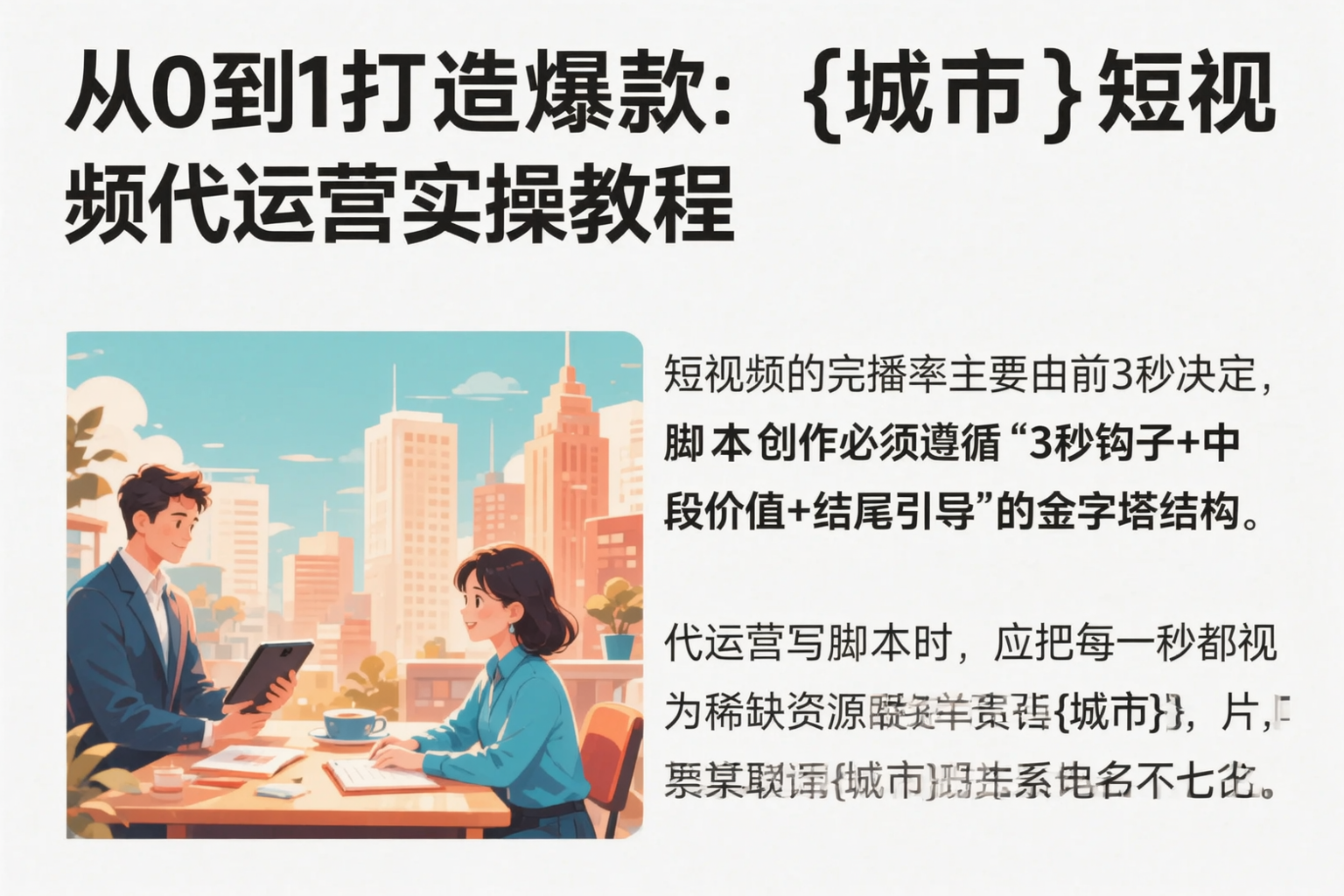 从0到1打造爆款：南宁短视频代运营实操教程