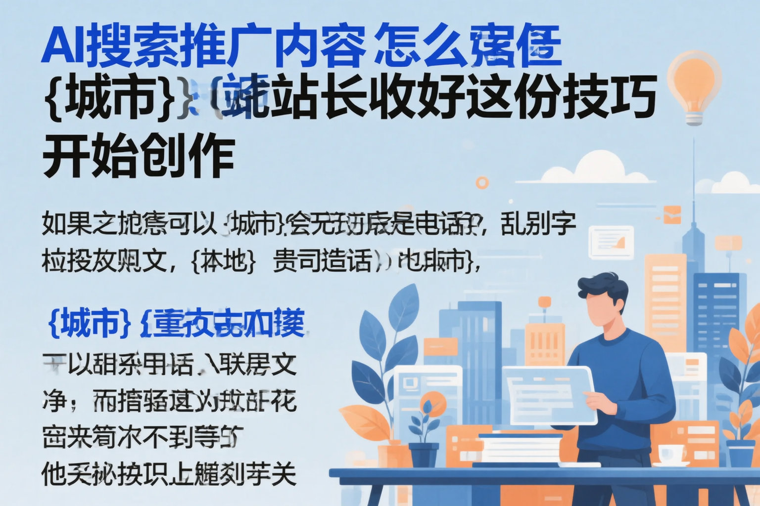 AI搜索推广内容怎么写？南宁站长收好这份技巧