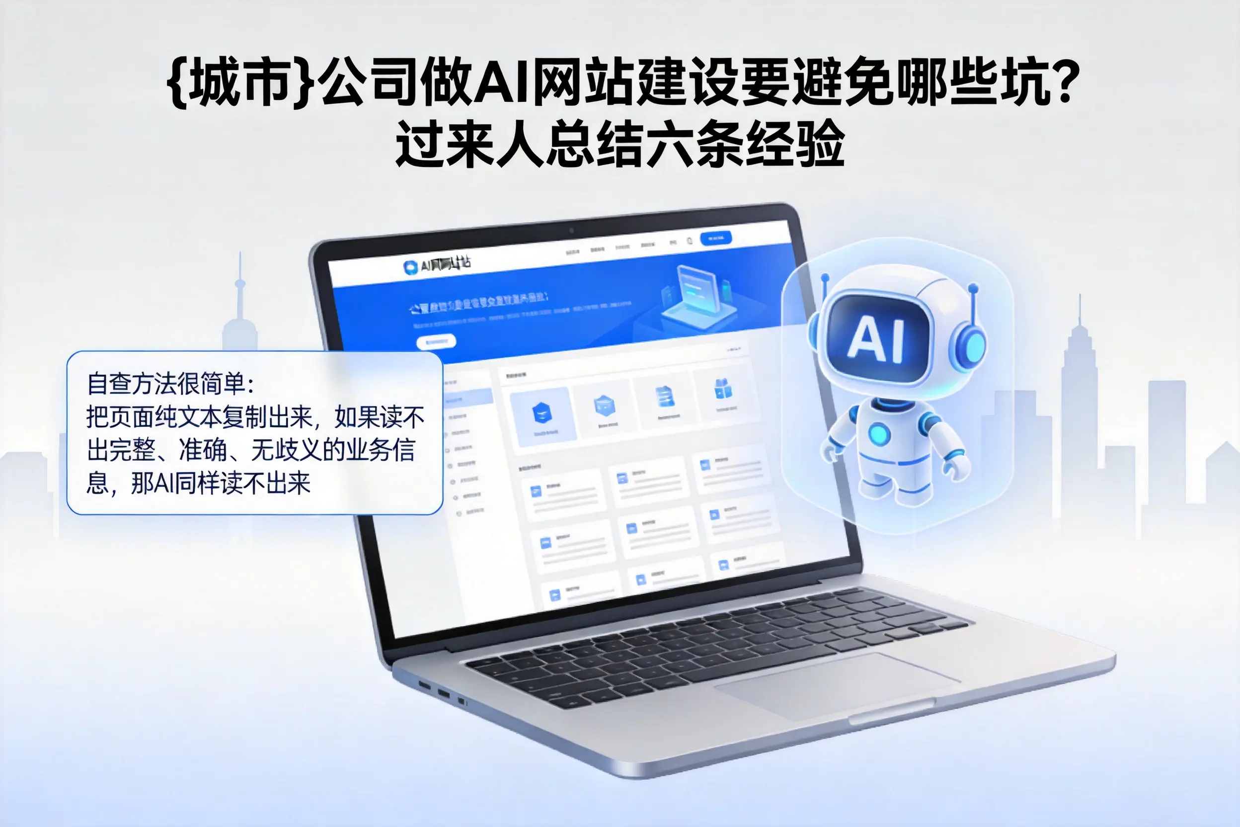 南宁公司做AI网站建设要避免哪些坑？过来人总结六条经验