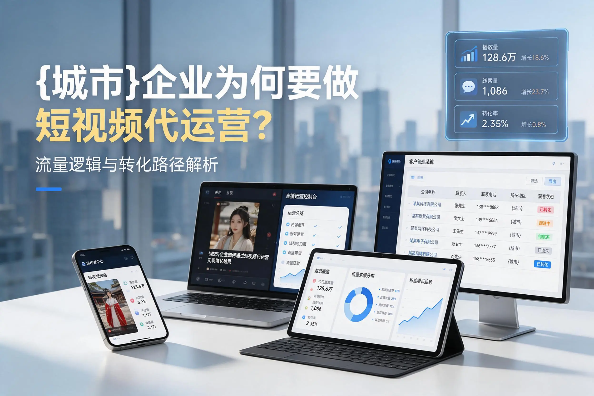 南宁企业为何要做短视频代运营？流量逻辑与转化路径解析