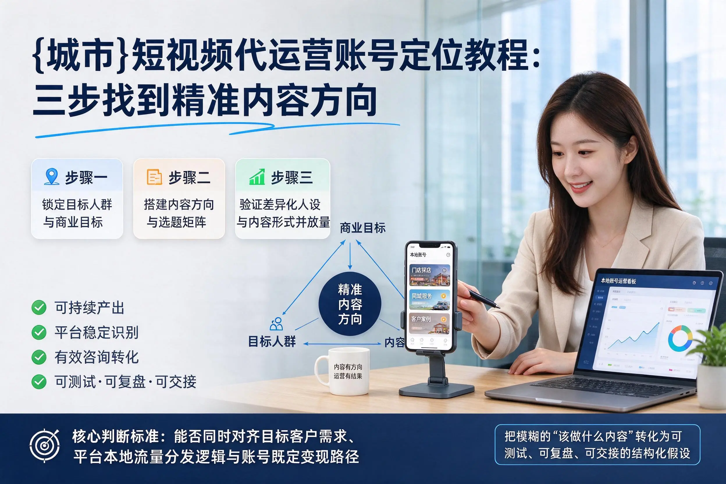 南宁短视频代运营账号定位教程：三步找到精准内容方向