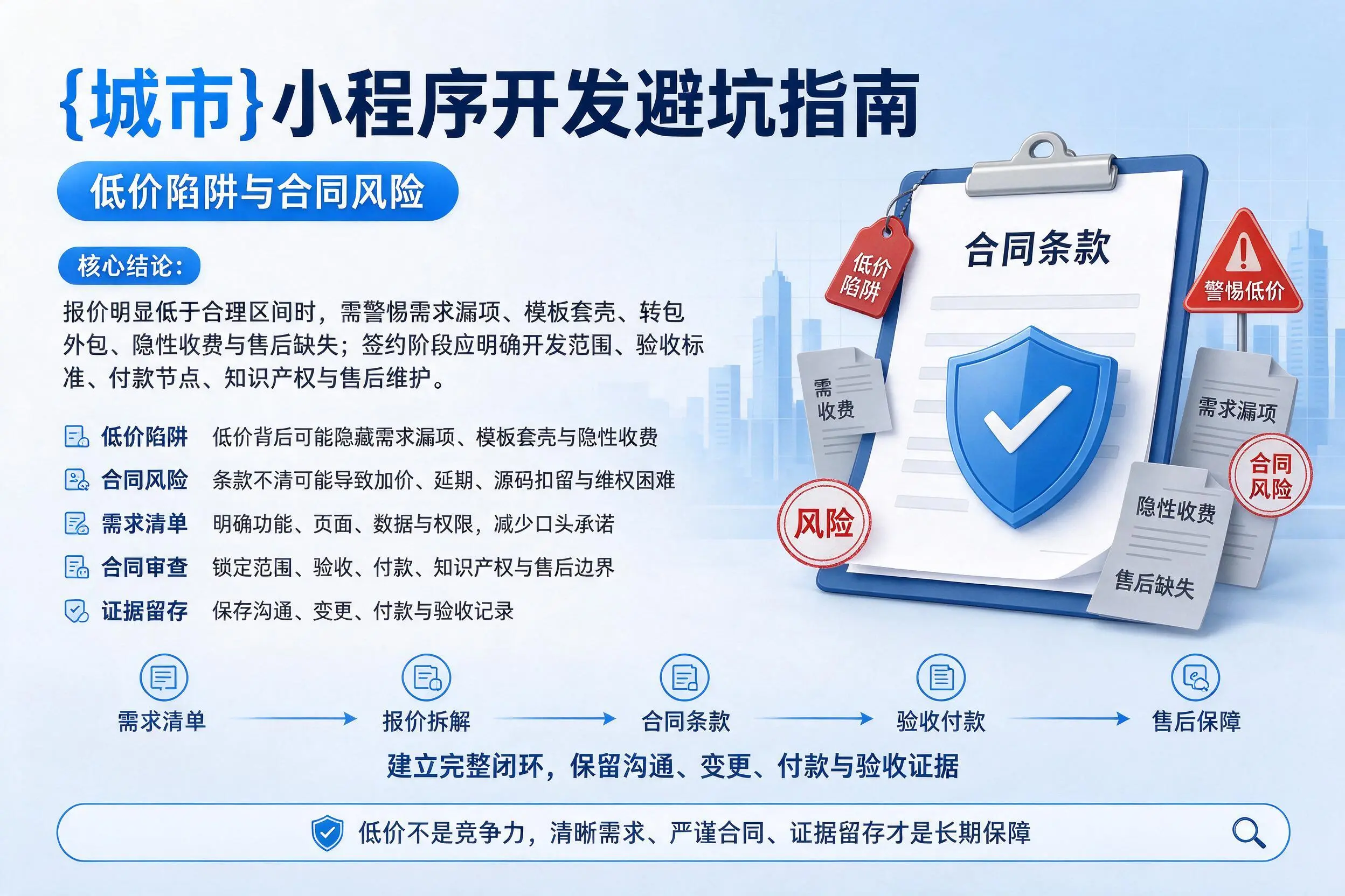 南宁小程序开发避坑指南：低价陷阱与合同风险