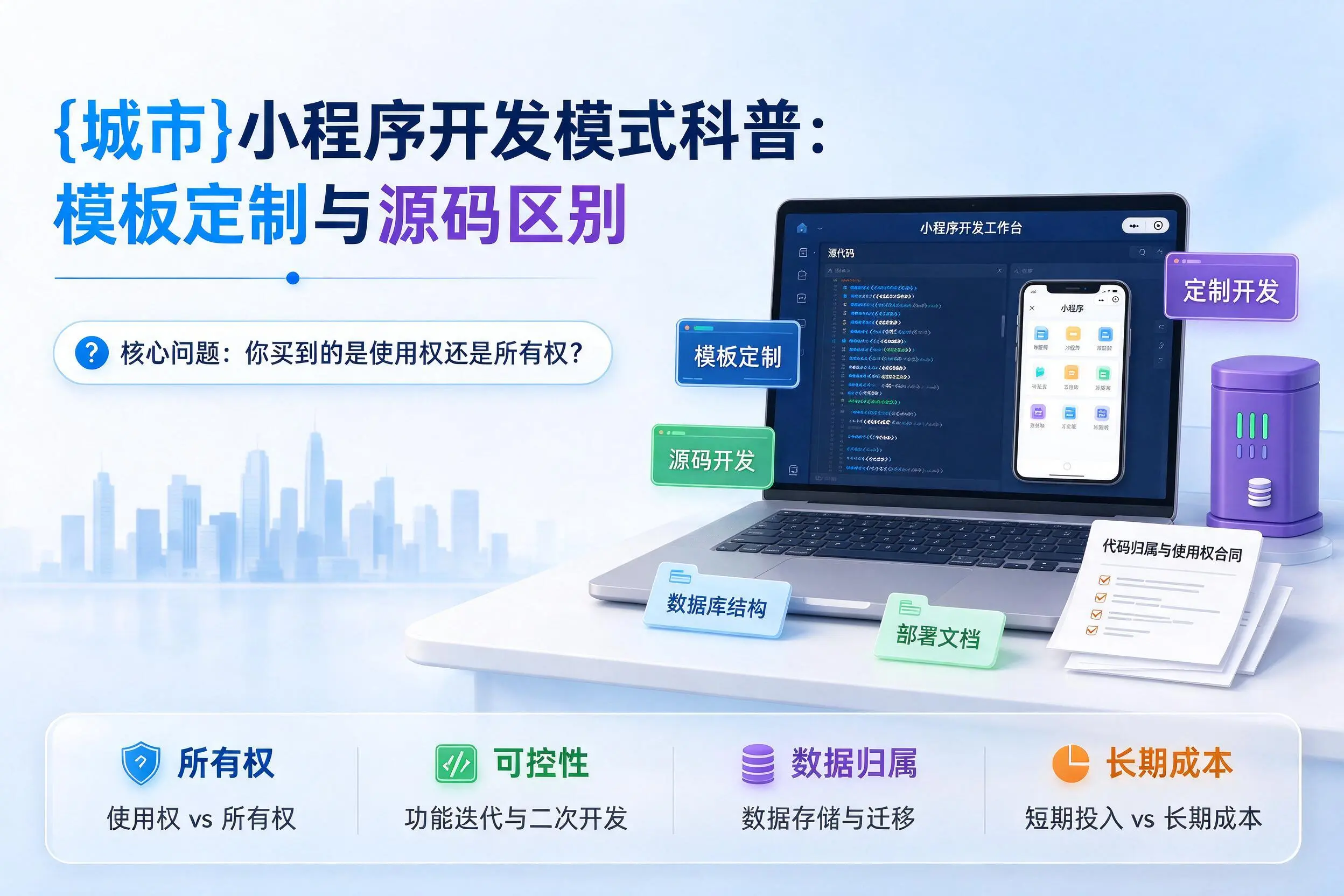 南宁小程序开发模式科普:模板定制与源码区别