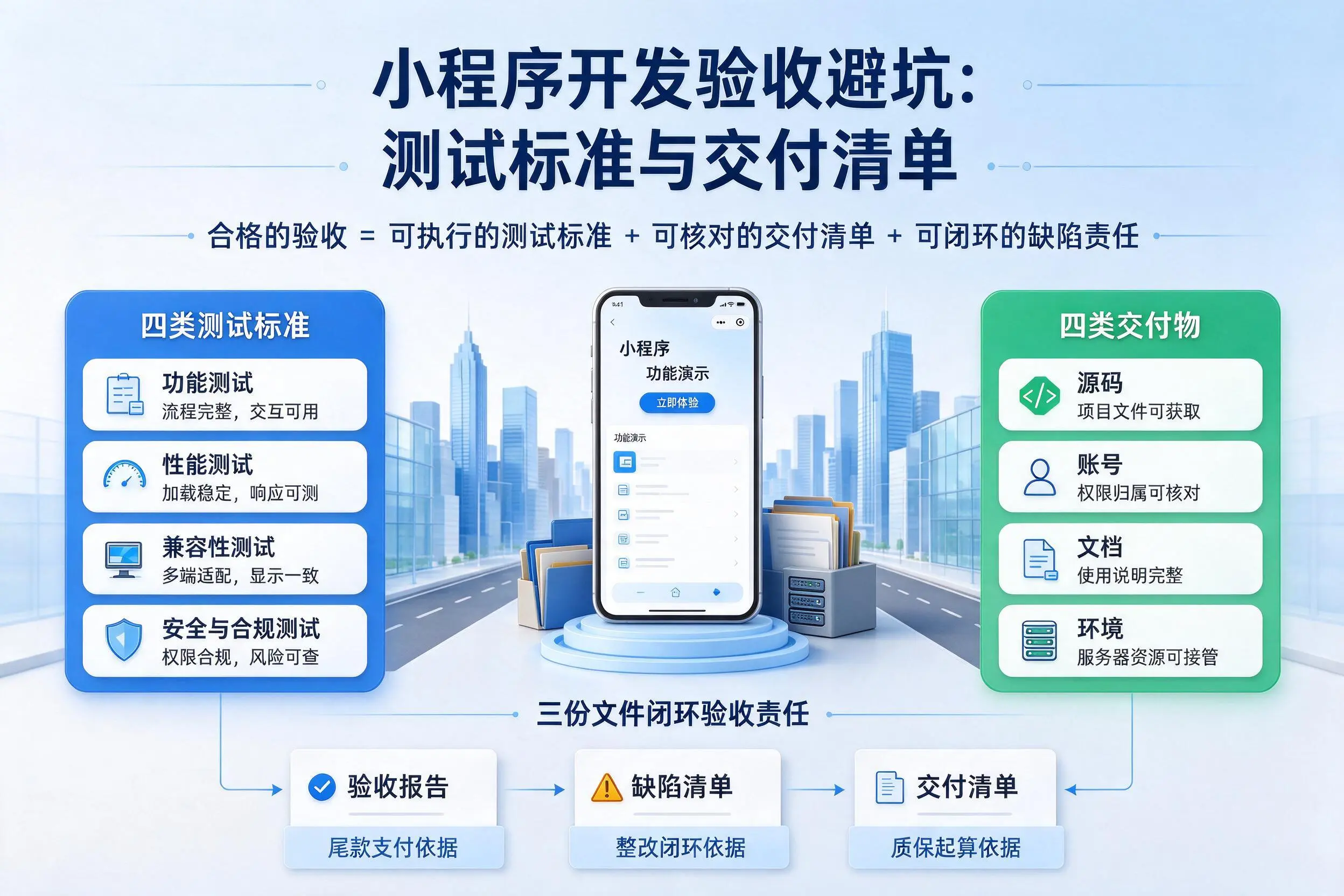 南宁小程序开发验收避坑:测试标准与交付清单