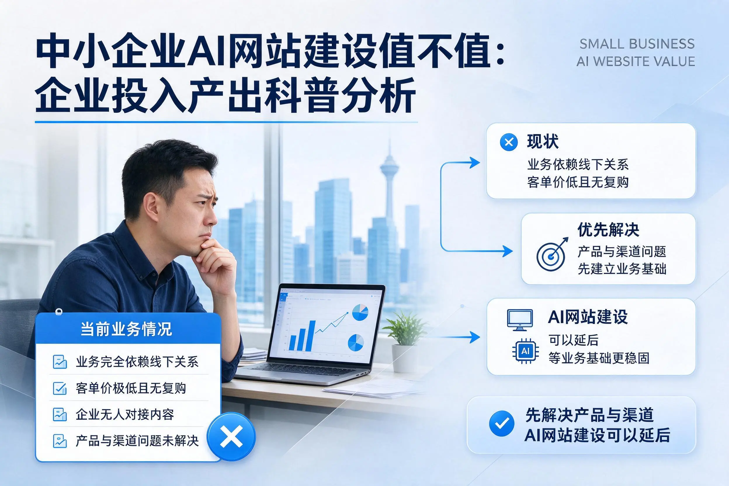 中小企业AI网站建设值不值:南宁企业投入产出科普分析