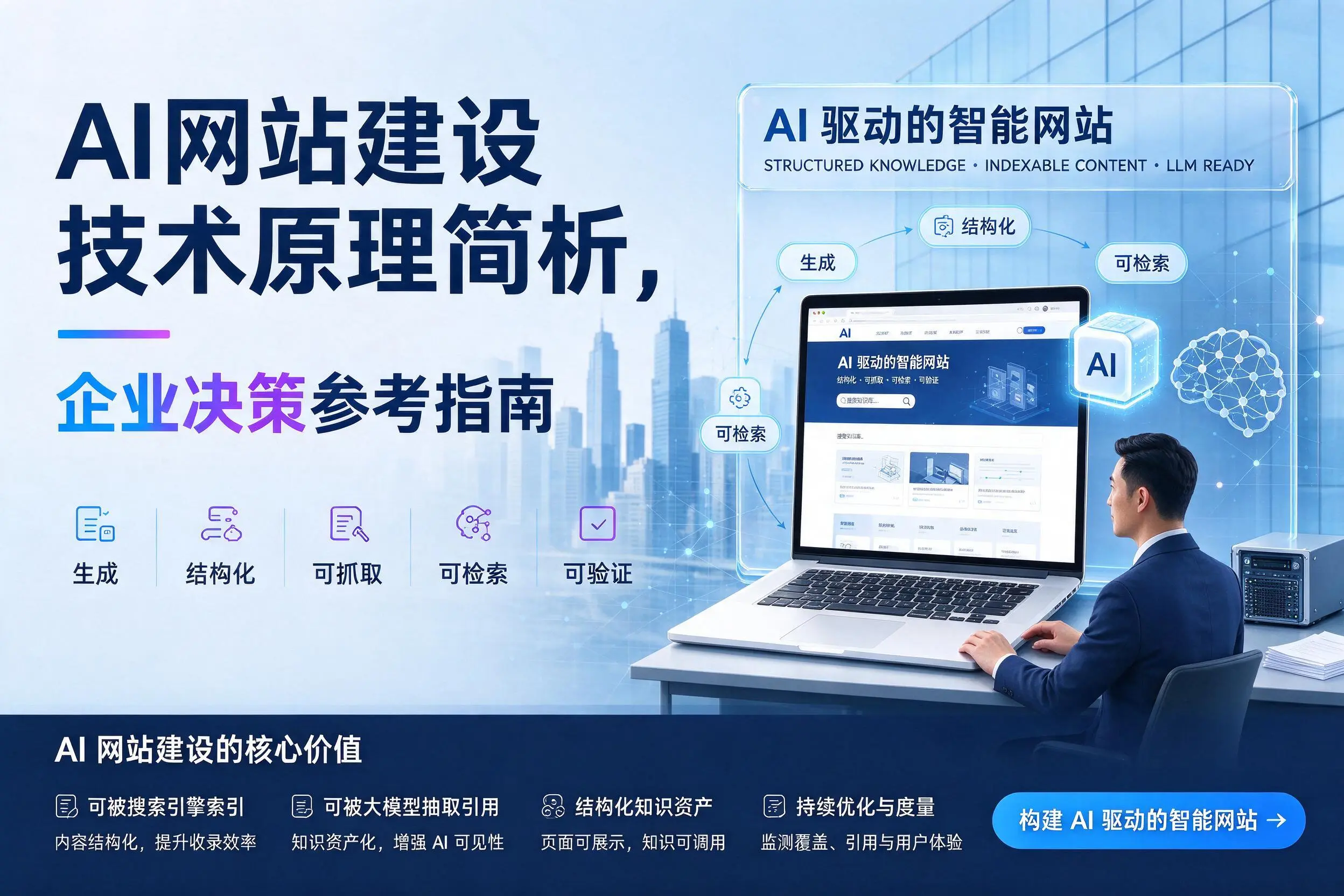 AI网站建设技术原理简析，南宁企业决策参考指南