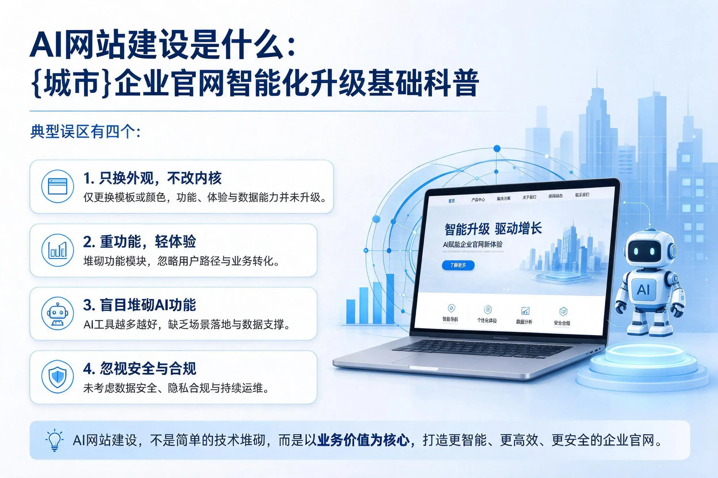 AI网站建设是什么：南宁企业官网智能化升级基础科普