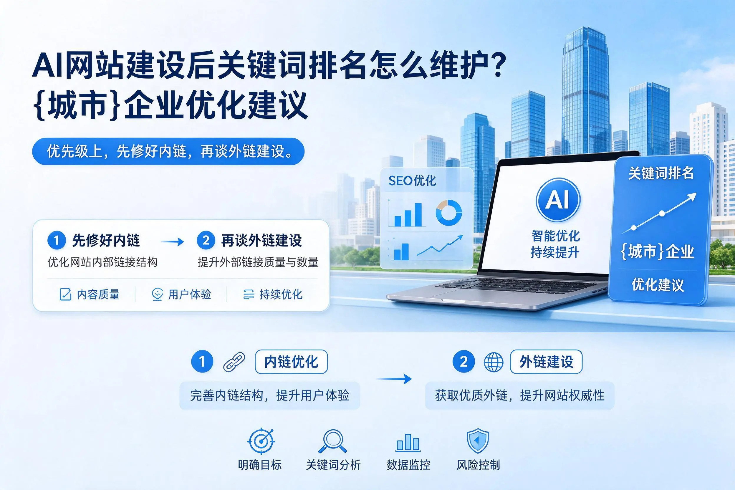 AI网站建设后关键词排名怎么维护？南宁企业优化建议