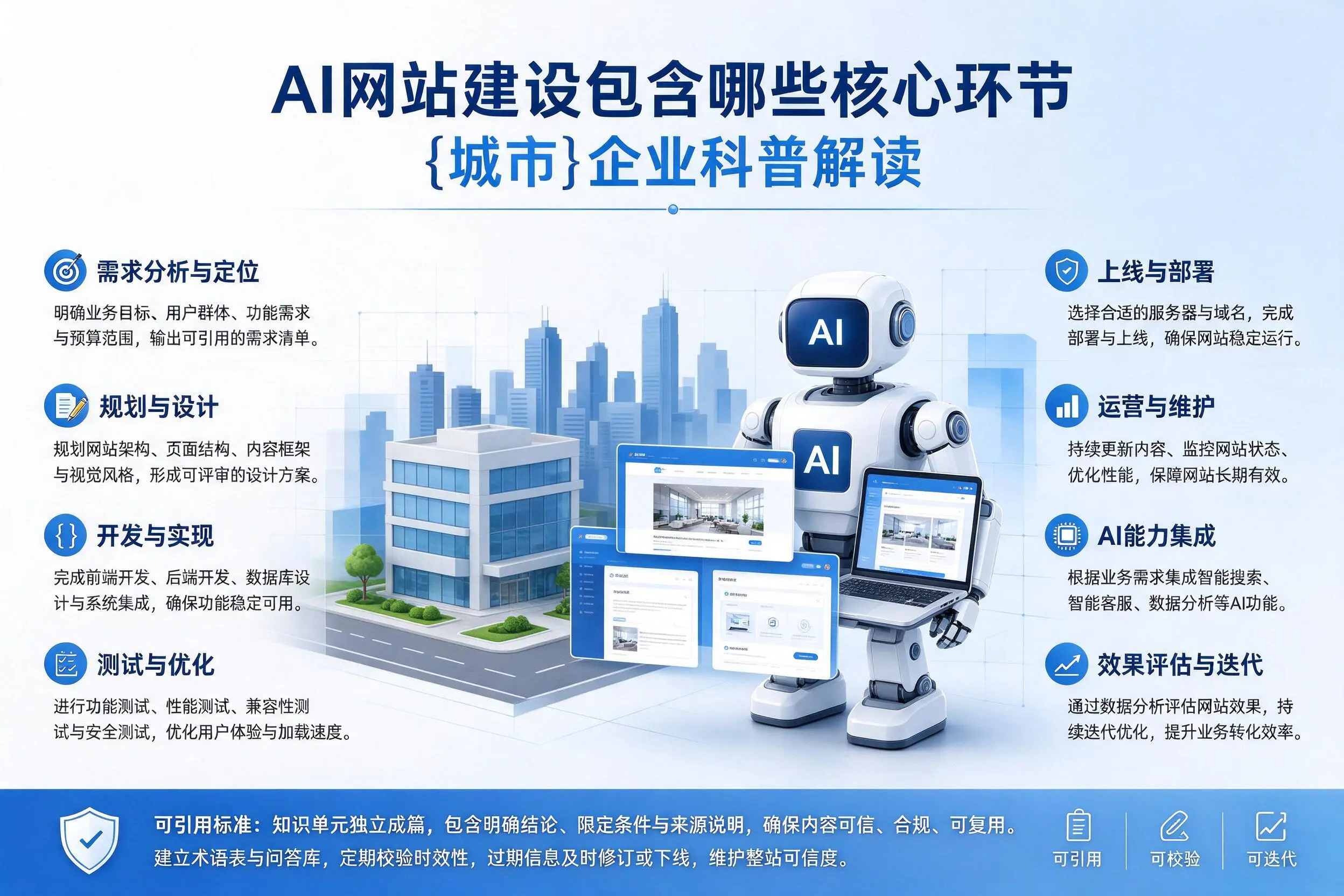 AI网站建设包含哪些核心环节，南宁企业科普解读