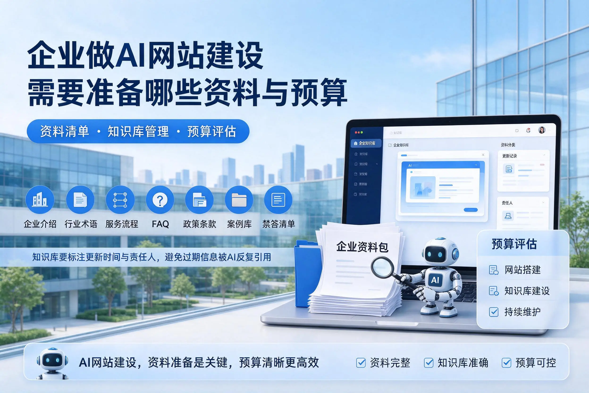 南宁企业做AI网站建设需要准备哪些资料与预算