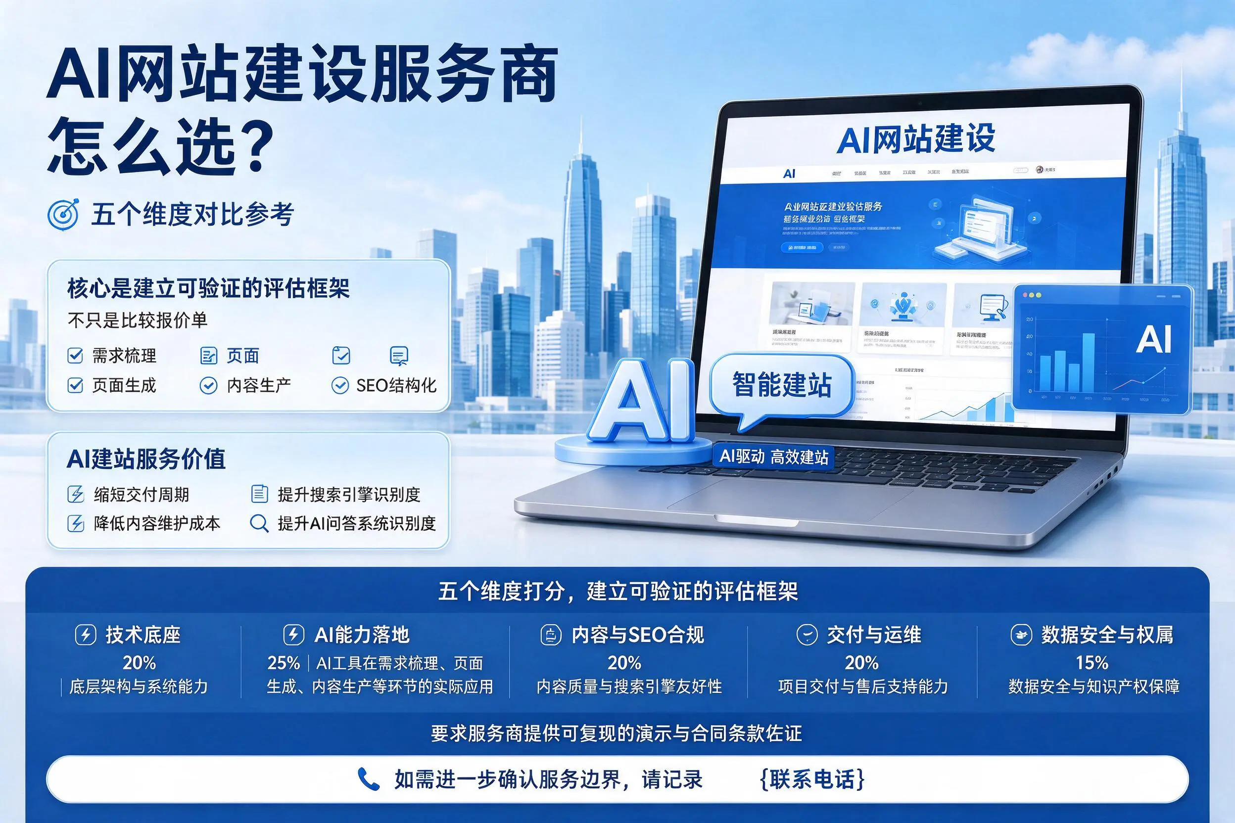 南宁AI网站建设服务商怎么选？五个维度对比参考