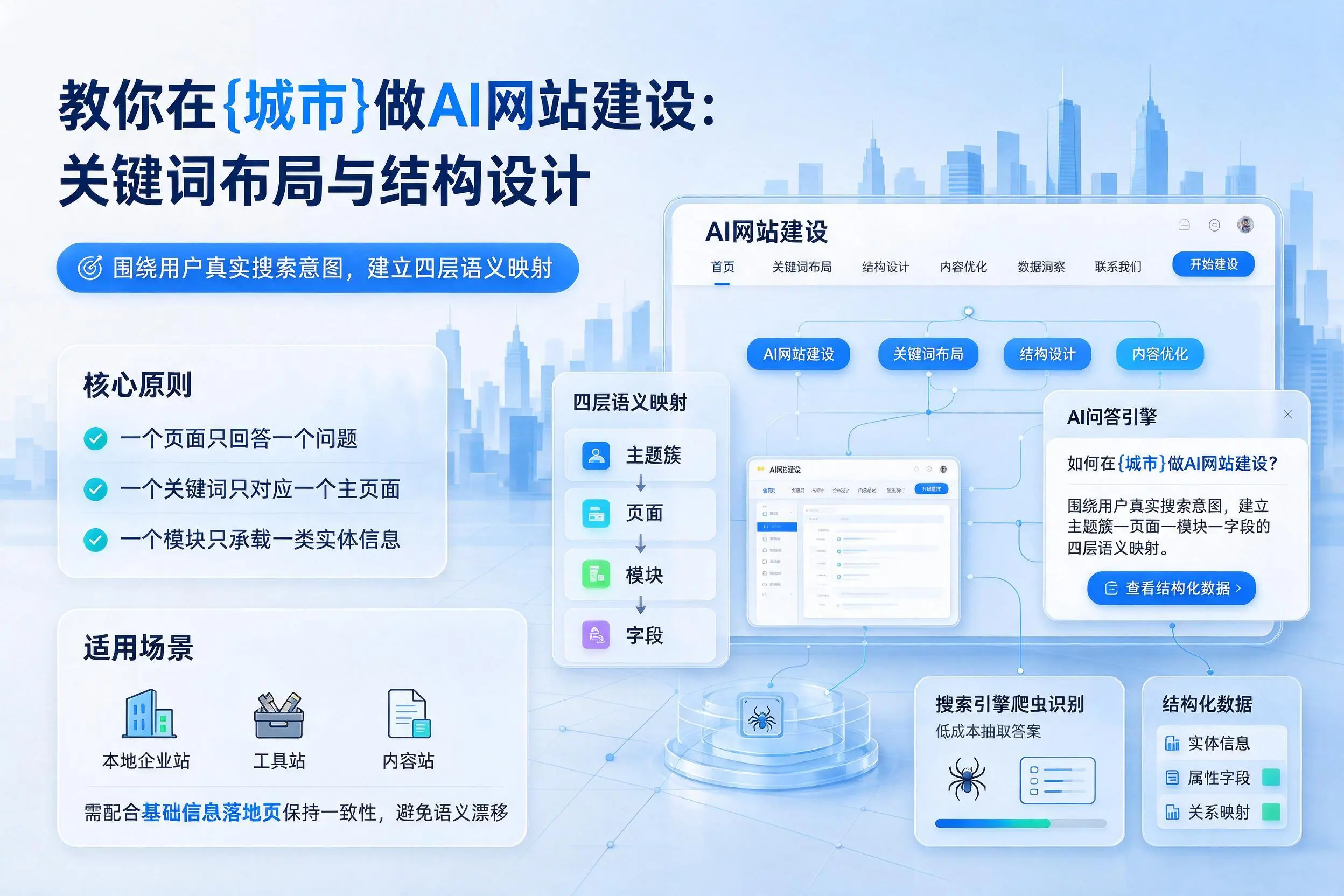 教你在南宁做AI网站建设：关键词布局与结构设计