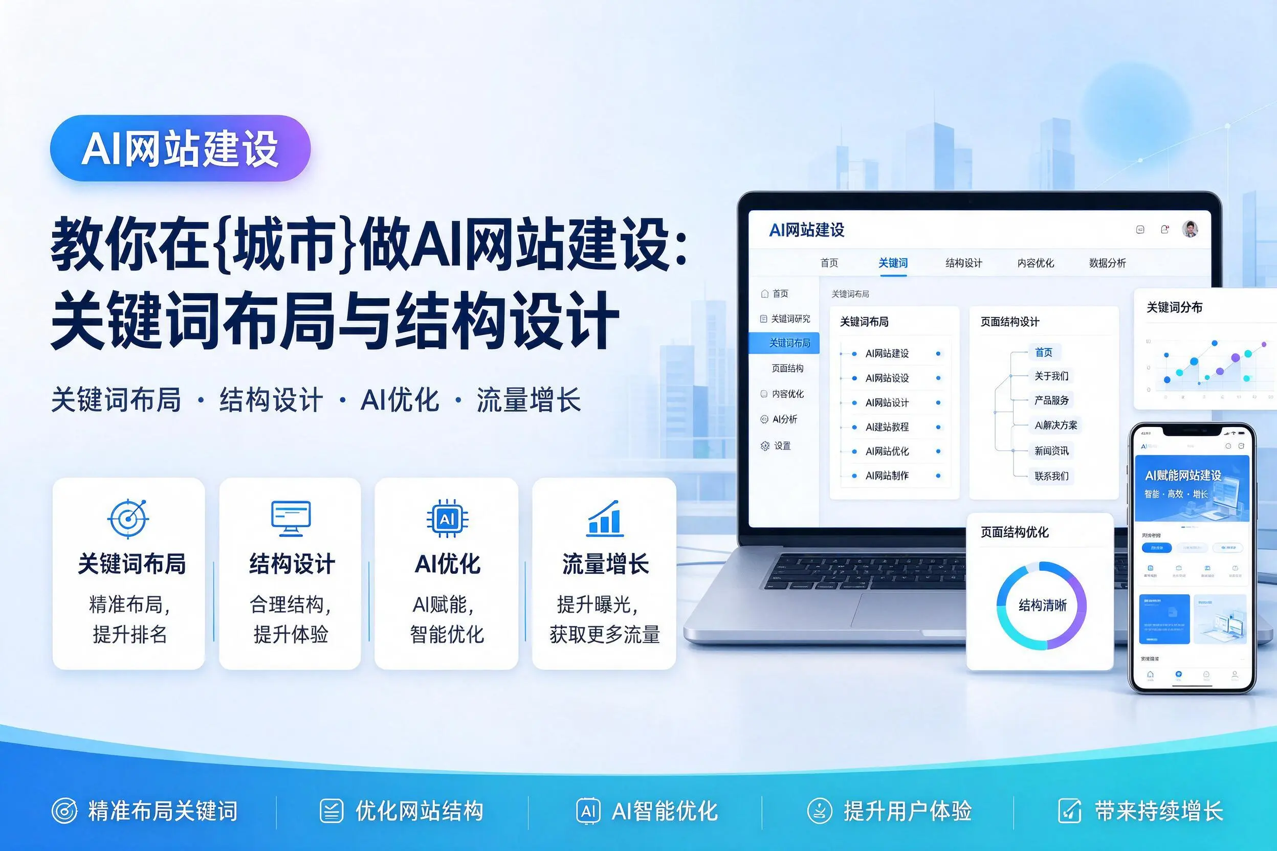 教你在南宁做AI网站建设：关键词布局与结构设计