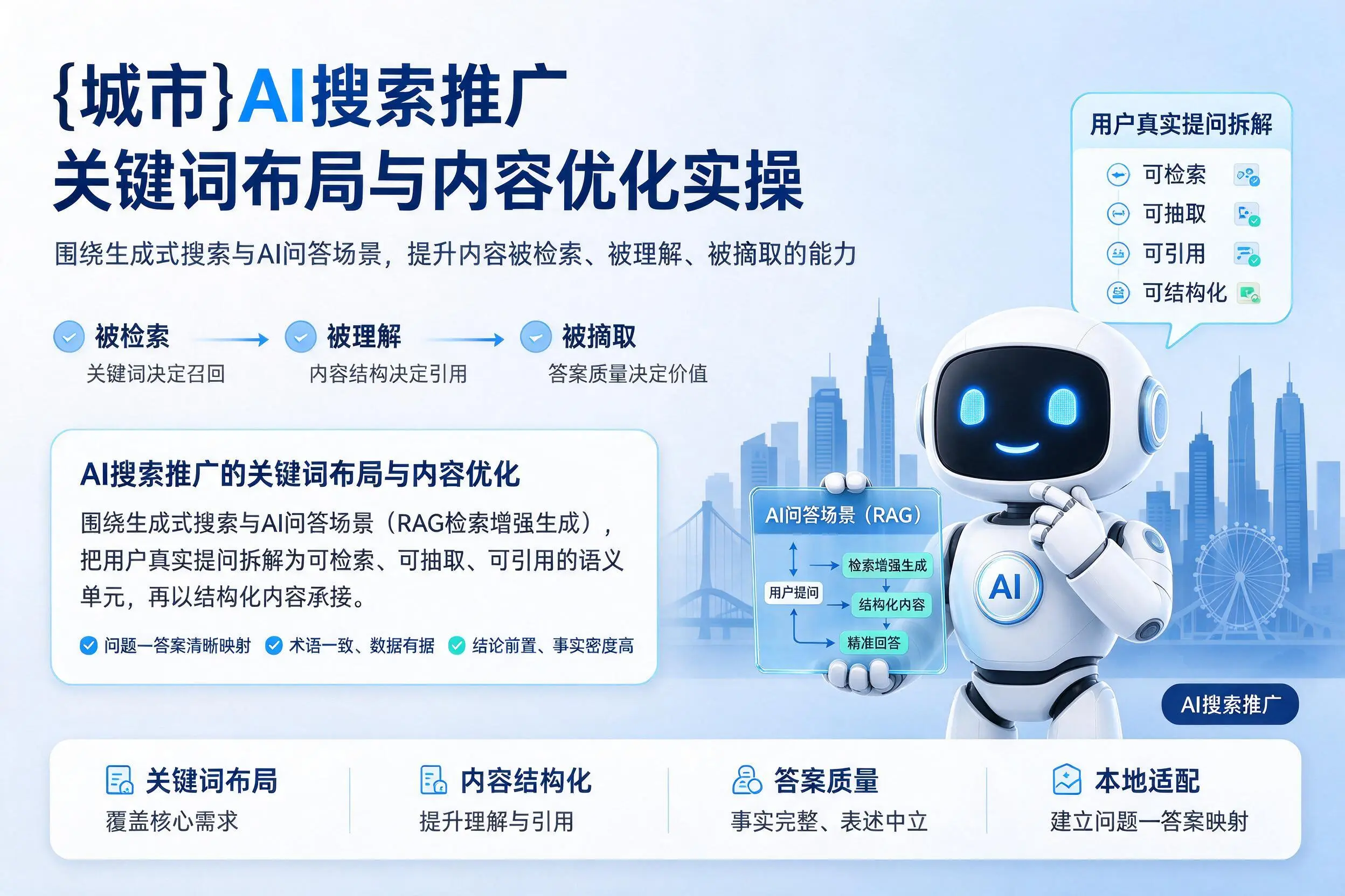 南宁AI搜索推广关键词布局与内容优化实操